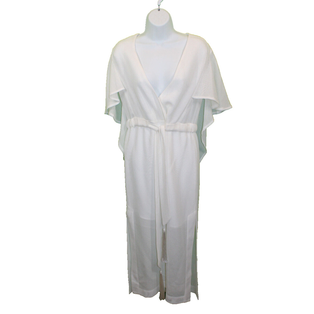 B0 NWoT Manning Cartell White See through Dress with Tassels Size 4